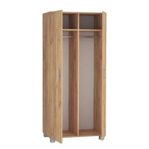 Szafa z dwoma drążkami i dwiema półkami