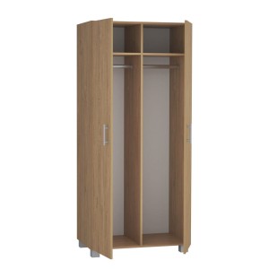 Szafa z dwoma drążkami i dwiema półkami