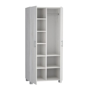 Szafa z drążkiem i siedmioma półkami