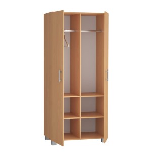 Szafa z dwoma drążkami i czterema półkami