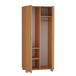 Szafa z dwoma drążkami i trzema półkami