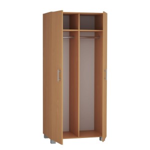 Szafa z dwoma drążkami i dwiema półkami