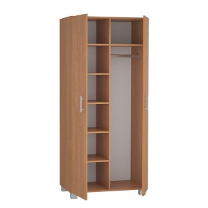 Szafa z drążkiem i sześcioma półkami