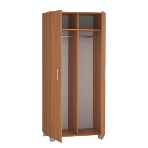 Szafa z dwoma drążkami i dwiema półkami