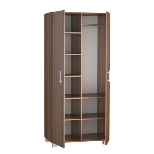 Szafa z drążkiem i siedmioma półkami