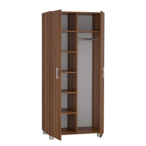 Szafa z drążkiem i sześcioma półkami