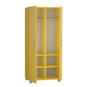 Szafa z dwoma drążkami i czterema półkami