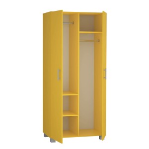 Szafa z dwoma drążkami i trzema półkami