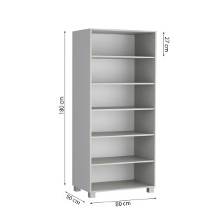 Regał podwójny - wymiary