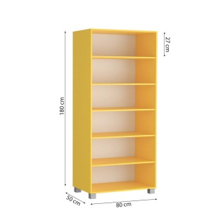 Regał podwójny - wymiary