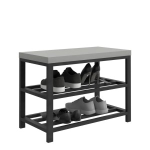 Stojak metalowy na buty - Szary