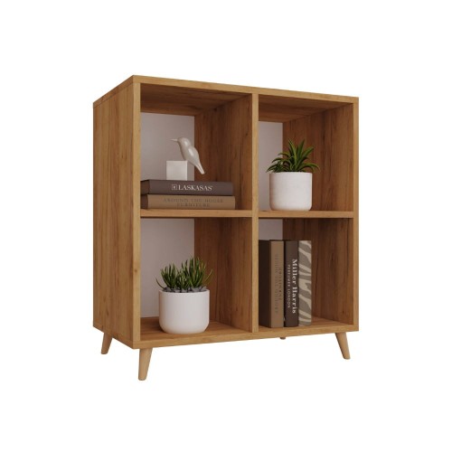 Regał skandynawski kostka dąb złoty - 5.jpg