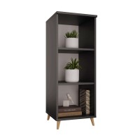 Regał skandynawski potrójny czarny - Kolekcja Scandi