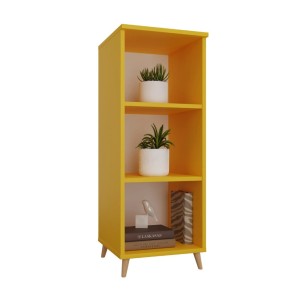 Regał skandynawski potrójny żółty - Kolekcja Scandi