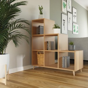 Regał skandynawski schodkowy buk - 2.jpg