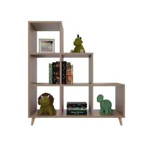 Regał skandynawski schodkowy cappuccino - 6.jpg