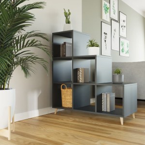 Regał skandynawski schodkowy czarny - 9 (Regał skandynawski schodkowy czarny).jpg