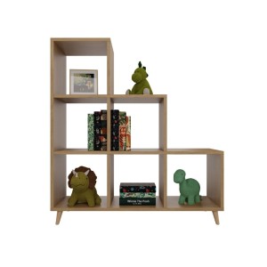 Regał skandynawski schodkowy dąb kamienny-2.jpg