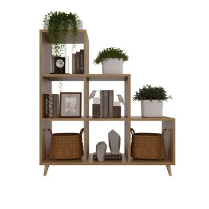 Regał skandynawski schodkowy dąb kamienny-3.jpg