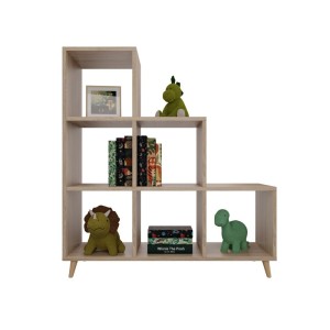 Regał skandynawski schodkowy dąb sonoma (5).jpg