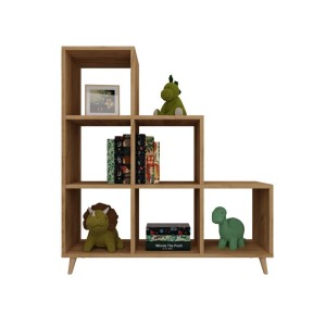 Regał skandynawski schodkowy dąb złoty (3).jpg