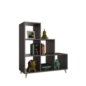 Regał skandynawski schodkowy grafit.jpg