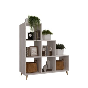 Regał skandynawski schodkowy sosna - Kolekcja Scandi