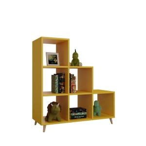 Regał skandynawski schodkowy żółty (5).jpg