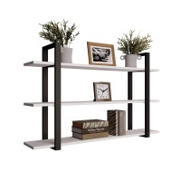 Półka potrójna metalowa biała loftowa