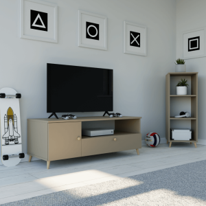 Regał skandynawski słupek rtv capucino .png