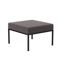 Podnóżek pufa industrialna loft  ciemny szary