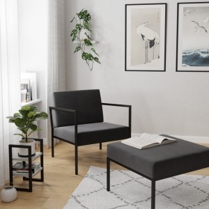 YRKE - Fotel metalowy industrialny szary + podnóżek (5).jpg