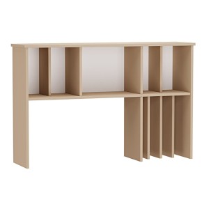 Biurko szkolne buk Ewa z nadstwką-cappuccino-.jpg