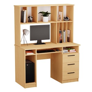 Biurko z nadstawką bukowe - Jan-.jpg