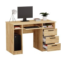 Biurko szkolne Jan - Dąb złoty