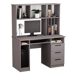 Biurko z nadstawką grafitowe - Jan.jpg