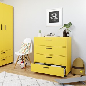 Komoda z szufladami- żółta-.jpg