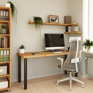 Biurko komputerowe Iron dąb kamienny.jpg