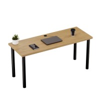 Biurko komputerowe Iron - Dąb kamienny