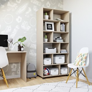 Regał z pólkami Marek cappuccino.jpg