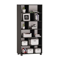 Regał z półkami Marek - Czarny