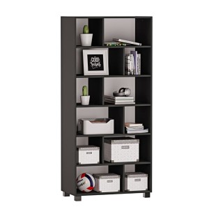 Regał z półkami Marek - Czarny