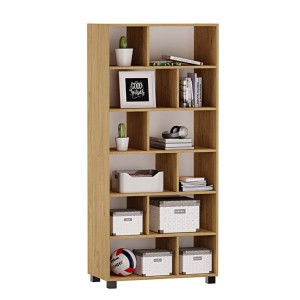 Regał z półkami Marek - Dąb kamienny