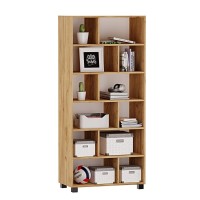 Regał z półkami Marek - Dąb złoty