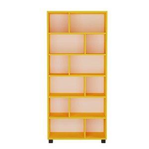 Regał z pólkami Marek - żółty- .jpg