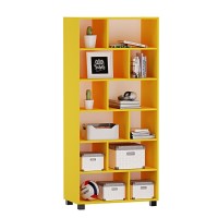 Regał z półkami Marek - Żółty