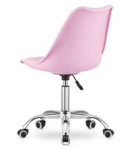 Krzesło obrotowe biurowe Edyta - różowe -yrke.jpg
