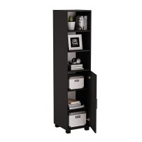 Regał z drzwiami Kuba - Czarny