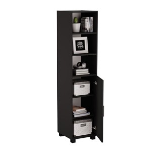 Regał z drzwiami Kuba - Czarny