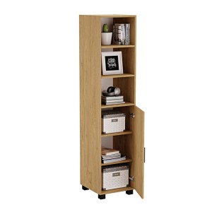 Regał z drzwiami Kuba - Dąb kamienny